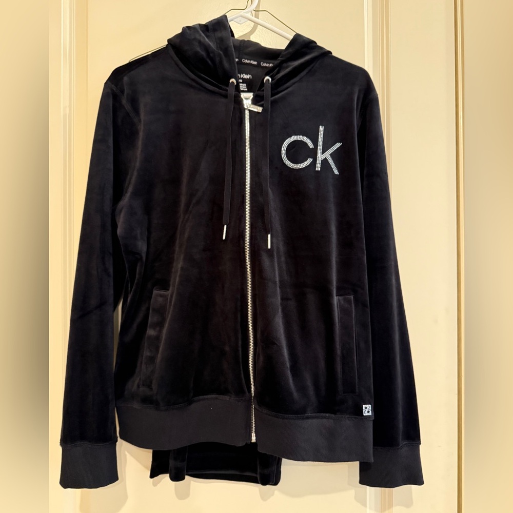 Calvin Klein Black Zip-Up Hoodie